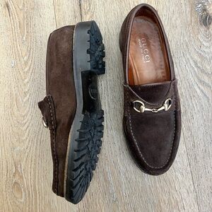 VINTAGE 70’s GUCCI SUEDE LUG SOLE LOAFER